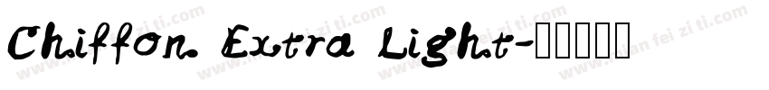 Chiffon Extra Light字体转换